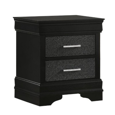 NicBex Nightstand with Drawers,Modern Side Table with Pulls and Wood Frame,Bedside Table for Bedroom,Living Room
