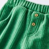 Baby Boys' Christmas Holiday 2pc Long Sleeve Polo Shirt and Knit Corduroy Pants Set - Cloud Island™ Cream - 4 of 4