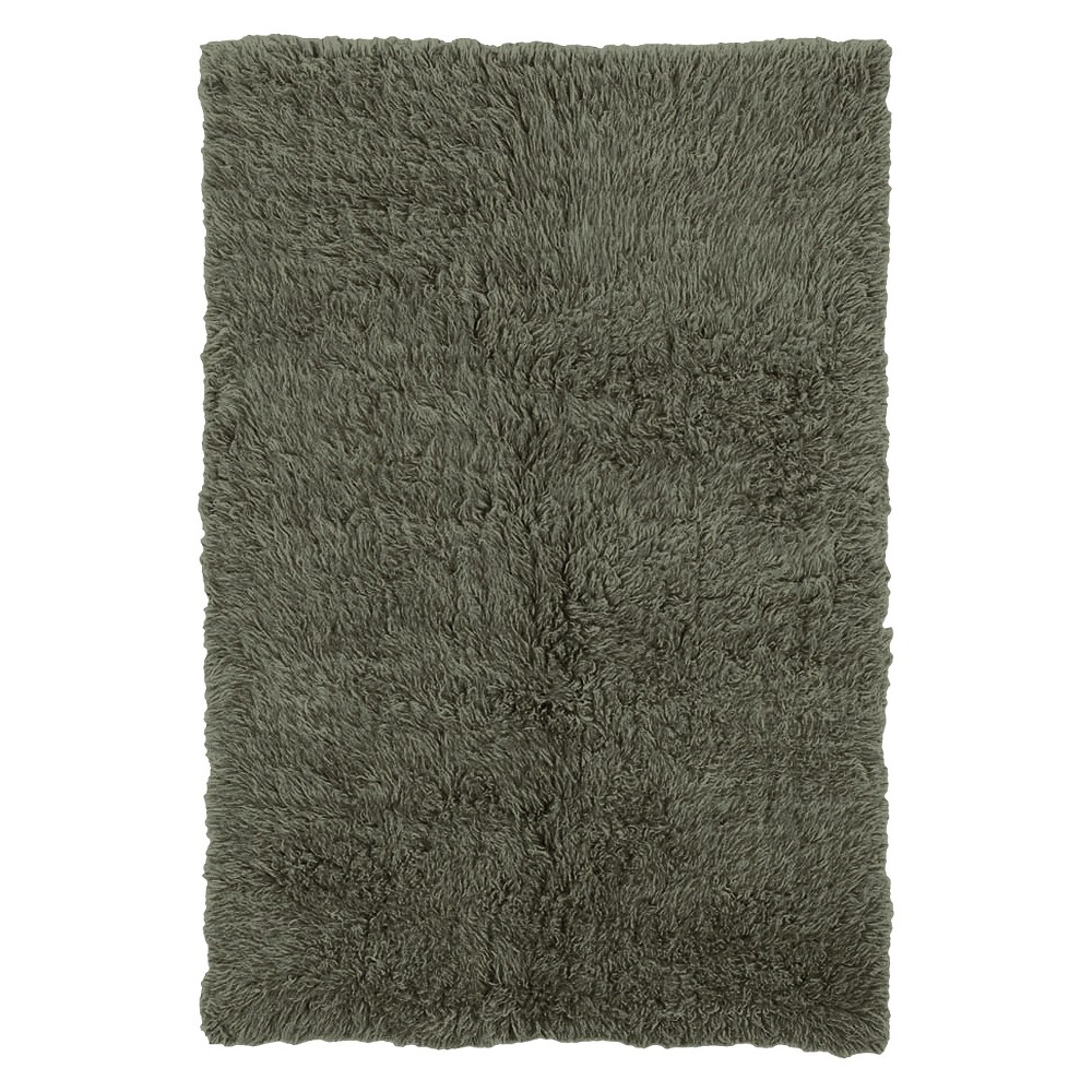 8'x10' New Flokati Area Rug Olive - Linon
