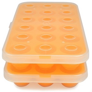 Silicone Baby Food Storage Tray (2 Pack) - Pop Out 1oz Portion Silicone Freezer Tray - Non Toxic, BPA & PVC Free - Great Gift for Parents - 1 of 4