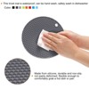 Unique Bargains Silicone Heat Resistant Non-slip Flexible Trivets 7.08" x 7.08” x 0.57" 4 Pcs - 4 of 4