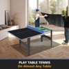 SEVOBAL Table Tennis Accessories 6ft Ping Pong Conversion Top Foldable Portable with Solo Play Option for Indoor Games, Black, 35"*19"*3.1" - 2 of 4