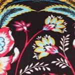 black multi floral print