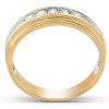Pompeii3 1/4 Ct Diamond Mens Wedding Ring 10k Yellow Gold - 2 of 4