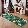 Modern Christmas Decorations Indoor Geometric Soft Non-Shedding Floor Mat Washable Low Pile - 3 of 4