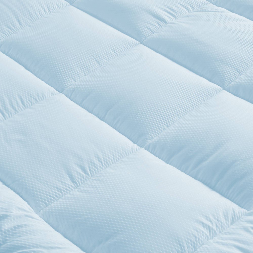 Photos - Mattress Cover / Pad Full Cooling Ultra Loft Down Alternative Mattress Pad Topper Blue - Isla J