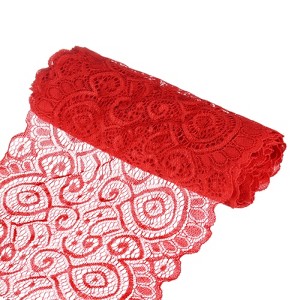 Unique Bargains Elastic Lace Fabric Ribbon Stretchy Trim Pattern for Bridal Wedding 1 Pc - 1 of 4