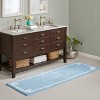 SEVOBAL Bathroom Rugs Bath Mat Rug Home Decor Carpet Shower Mat Home Decor for Bathtub Side Floor Shower Room Bathroom, Blue, 72"*24"*0.5" - 2 of 4