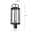 Progress Lighting, Walcott Collection, 1-Light Outdoor Post Lantern, Antique Bronze, Clear Glass Panels - 2 of 4
