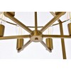 Elegant Lighting Agnys 6 lights pendant in brass - 4 of 4