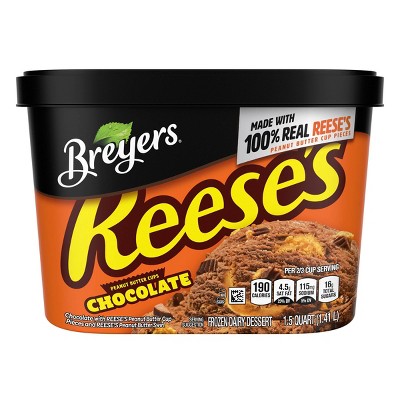 Breyers Reese's Peanut Butter Cups Chocolate Frozen Dairy Ice Cream Dessert  – 48oz