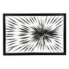 Metal Sunburst Coiled Ribbon Wall Decor with Black Frame Silver - Olivia & May - 3 of 4