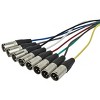 Monoprice 8-Channel 1/4 Inch TRS Male to XLR Male Snake 26AWG Cable C/d - 20 Feet With 8 Balanced Mono / Unbalanced Stereo Lines - 3 of 4