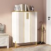 Tribesigns 6-Tier Shoe Cabinet with Doors, Wood Shoe Storage Organizer Racks - 2 of 4