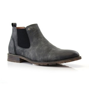 Ferro Aldo Mens Sterling MFA606325 Classic Burnished Chelsea Slip on Ankle Boots - 1 of 4