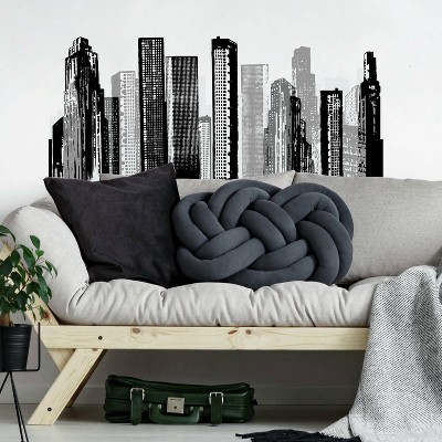 Cityscape Peel and Stick Giant Wall Decal - RoomMates