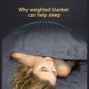 Adult Weighted Blanket Queen Size 15lbs 60x80 Dark Grey with Premium Glass Beads - 3 of 4
