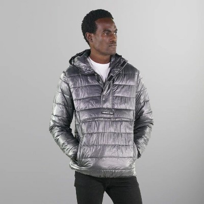 Members Only Pullover Half Zip Puffer Jacket for Men