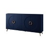 Maliang 59.8 x 15.7 x 31" 4 Door Wooden Cabinet, Lacquered, for Living Room, Entryway, Office - 2 of 4