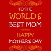 Men's Design By Humans Happy Mother's Day World's Best Mom By tmsarts Tank Top - 2 of 2