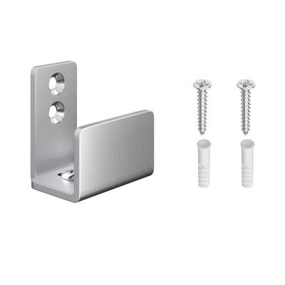 SMARTSTANDARD Adjustable U-Shape Stainless Interior Sliding Barn Door Bottom Floor Guide