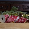 Melrose Wired Polyester Snowflake Ribbon 4" x 5 yds. - 3 of 3