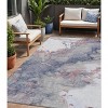 HomeRoots 5' X 8' Blush And Gray Abstract Washable Indoor Outdoor Area Rug - 2 of 4