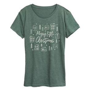Women's - Instant Message - Merry Little Christmas Short Sleeve Graphic T-Shirt - 1 of 4