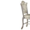 20" Vendome Dining Chair Antique Pearl Finish - Acme Furniture: Elegant Leather Upholstery, Nailhead Trim, Wood Frame - 3 of 4