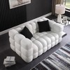 Boucle Marshmallow 2-Seater Sofa, Plush Multi-Density Cushions, Modern & Traditional Living Room Couch - 3 of 4