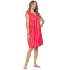 Casual Nights Women's Sleeveless Flower Satin Nightgown - 3 of 4