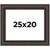 PosterPalooza | 3.5" Wide Ornate Brown Picture Frame - UV Acrylic, Backing Board, Hanging Hardware Included - 2 of 4