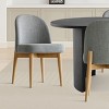 7-Pieces Dining Set for 6,Upholstered Armless Chair with Wood Legs,79 Inch Oval Dining Table for Dining Room,Farmhouse-Tanpinhause - 3 of 4