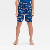 Boys' Hot Wheels Short Sleeve Pajama Set - Dark Teal Blue - 4 of 4