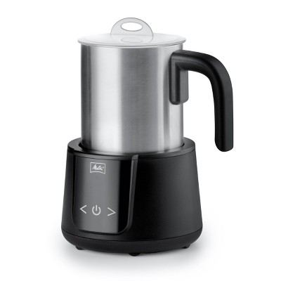 Compact Black and Stainless Steel Automatic Milk Frother