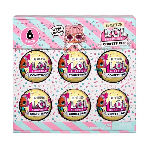 L O L Surprise Series 3 Confetti Pop 6 Pack Re Released Dolls Including Angel Target