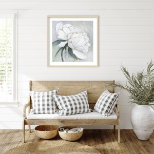 Amanti Art White Floral Bloom II by Asia Jensen Wood Framed Wall Art Print - 1 of 4