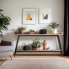 Hommoo Industrial Console Table, 2-Tier Narrow Sofa Table - 2 of 4