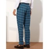 Lars Amadeus Men's Slim Fit Lightweight Tapered Checked Pants - 3 of 4