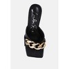 Mermaid Quilted Metallic Chain Embellished Women Sandals - 4 of 4