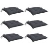 vidaXL Chair Cushions 6 pcs Anthracite 19.7"x19.7"x2.8" Oxford Fabric - 3 of 4