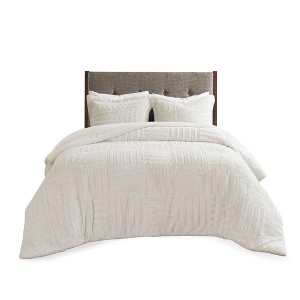 Gracie Mills Shearah Plush Faux Fur Down Alternative Comforter Set - 1 of 4