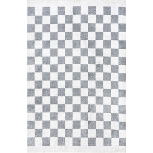 Nuloom Naya Checkered Pet Friendly Machine Washable Area Rug - 1 of 4