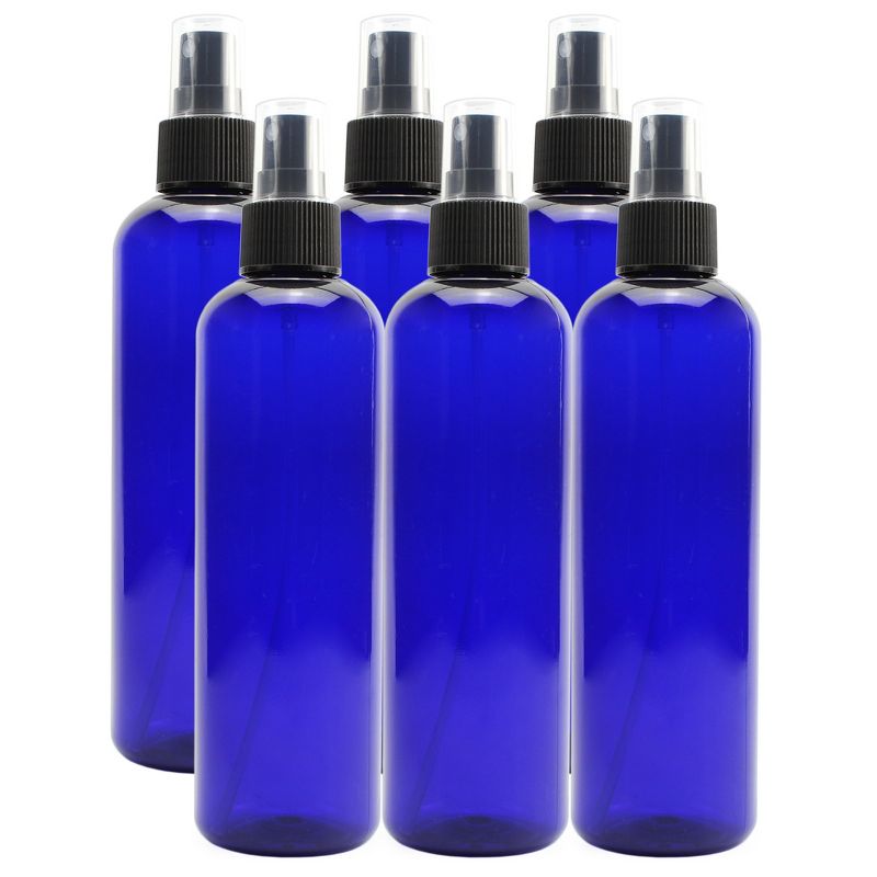 Cornucopia Brands 8oz Plastic PET Spray Bottles w/ Fine Mist Atomizers 6pk; for DIY Cleaning, Aromatherapy, & Beauty Care, 1 of 8