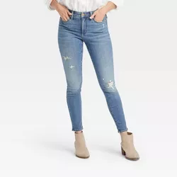 Women's High-Rise Skinny Jeans - Universal Thread™ Medium Wash 00