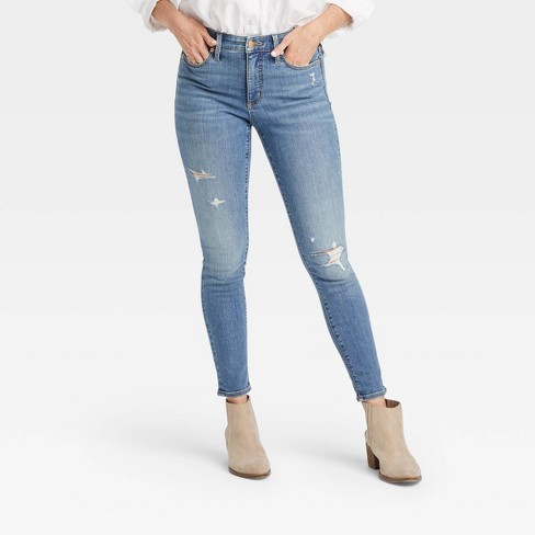 Women's High-Rise Skinny Jeans - Universal Thread™ Medium Wash 18 - image 1 of 4