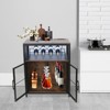 YIYIBYUS Wine Bar Cabinet, FreeStanding Wine Rack Table - 2 of 4