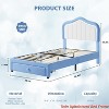 Twin/Twin-XL/Full Size Upholstered Bed Frame with Storage Drawer and Smart light Headboard for Kids, Wooden Slats Support, No Box Spring Needed - 2 of 4