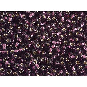 John Bead Czech Glass Seed Beads 6/0 (500g) Silver Lined Transparent Amethyst - 1 of 2