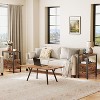 MaseiKar End Table with Charging Station, Narrow Side Table with 2 Drawer & USB Ports & Power Outlets, Nightstand for Small Spaces, for Living Room - 2 of 4